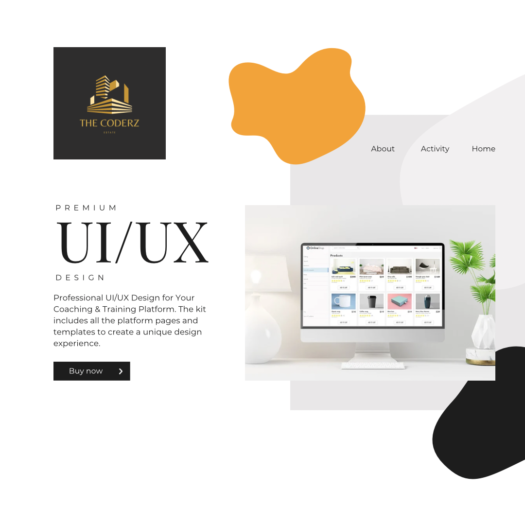 Professional UI/UX Design for Your Coaching & Training Platform